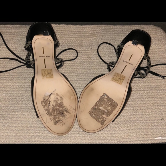 Dolce Vita - Black and Olive heels 👠 - Picture 4 of 4